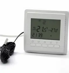 Термостат котла программируемый двойной датчик Электрический пол домашний нагрев термостат для теплого пола