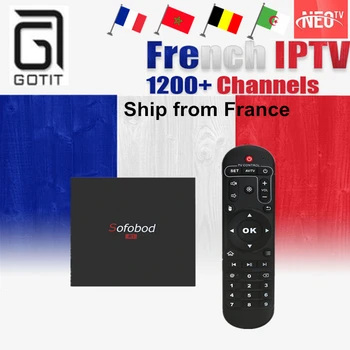 

GOTiT French Sofobod Android 7.1 S905W UHD TV Box Neo IPTV Europe France Belgium Arabic Morocco Set up Box