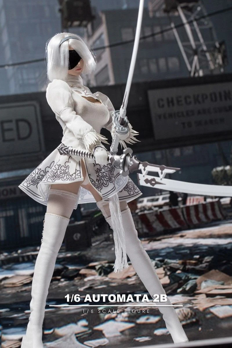 1/6 НИР: автоматы YoRHa № 2 Тип B Женский манекен головы и одежду и игрушечное оружие для детей возрастом от 1" фигурку аксессуары