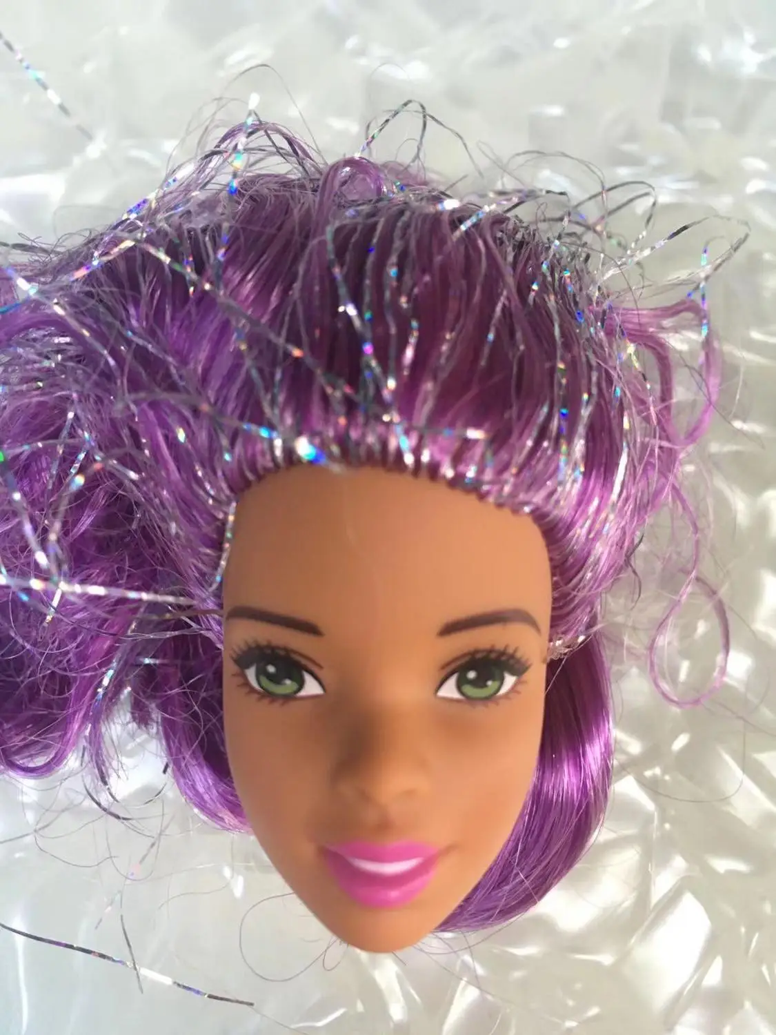 Новая редкая коллекция кукольных головок, кукла-принцесса, игрушка-голова для девочки, сделай сам, повязка для волос, игрушки для детей, макияж, сделай сам, игрушка для девочки, рождественские подарки - Цвет: Золотой