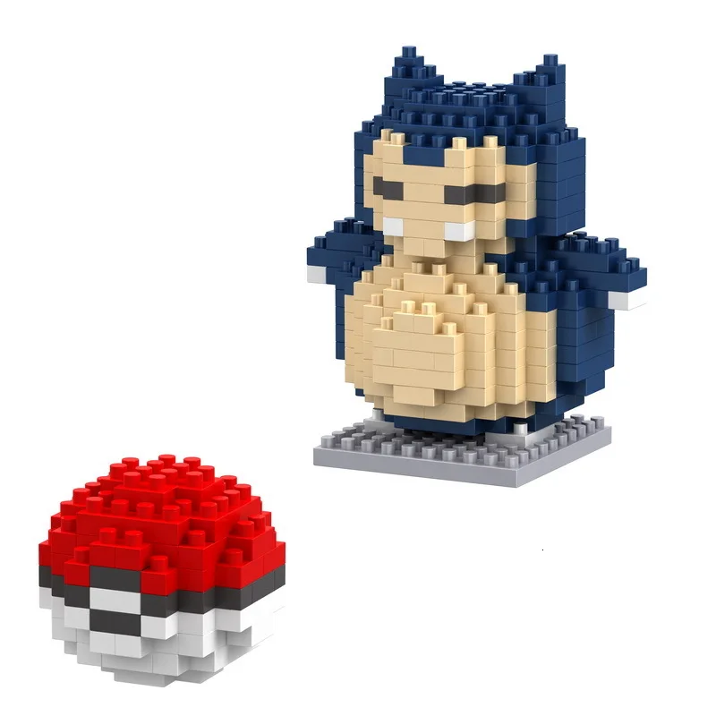 8050A-NO BOX 20 стилей Pokemons блоки забавные игрушки-головоломки для детей Пикачу алмазные частицы - Цвет: 8050A-NO BOX