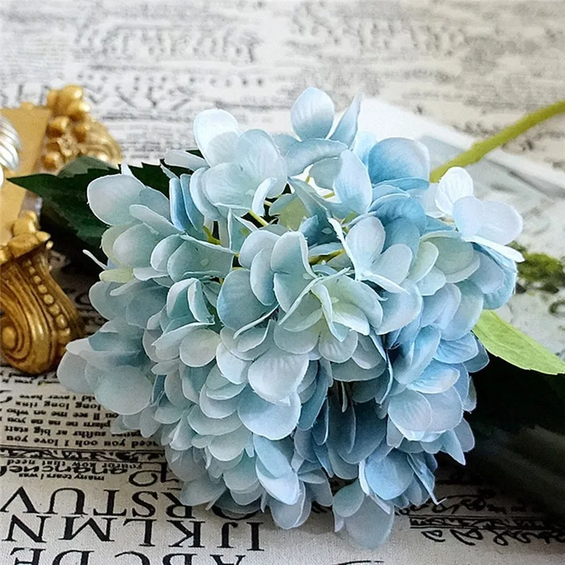 3pcs/bouquet Artificial Flowers Silk Hydrangea Bride Bouquet Wedding Home Decoration Accessories For Vase Flower Arrangement