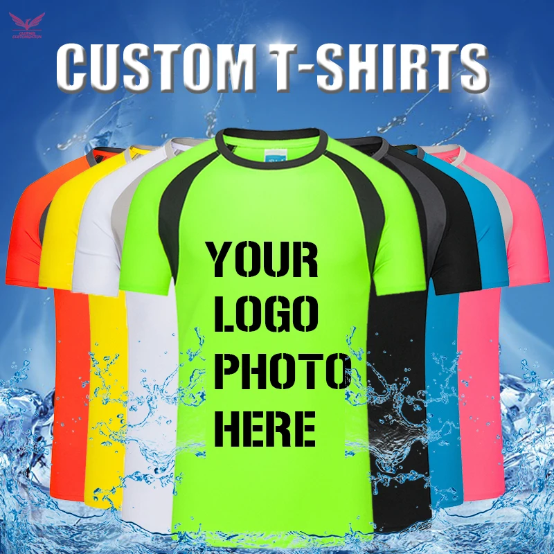 T-shirt Photo | Custom Running T-shirt | Custom Sports Custom Logo - Aliexpress