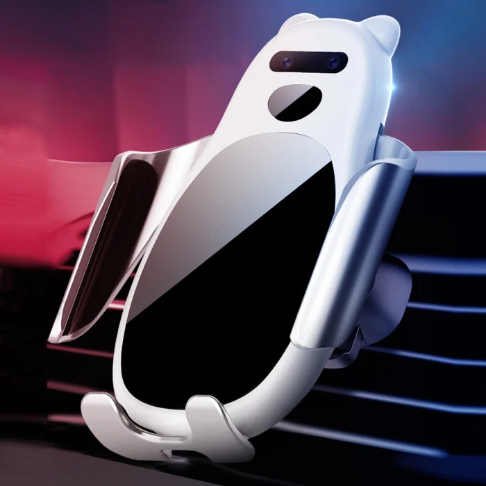 Wireless Car Charger Mount Automatic Clamping Smart Sensor Fast Charging for iPhone Samsung C44