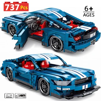 

City Racing F1 Car Building Blocks Compatible with Technic Pull Back Sports Car Bricks Toys For Boys Children Gifts