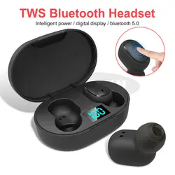 E6S наушники TWS Беспроводные Bluetooth 5,0 наушники мини IPX4 Bluetooth спортивные наушники с микрофоном HIFI Стерео шумоподавление