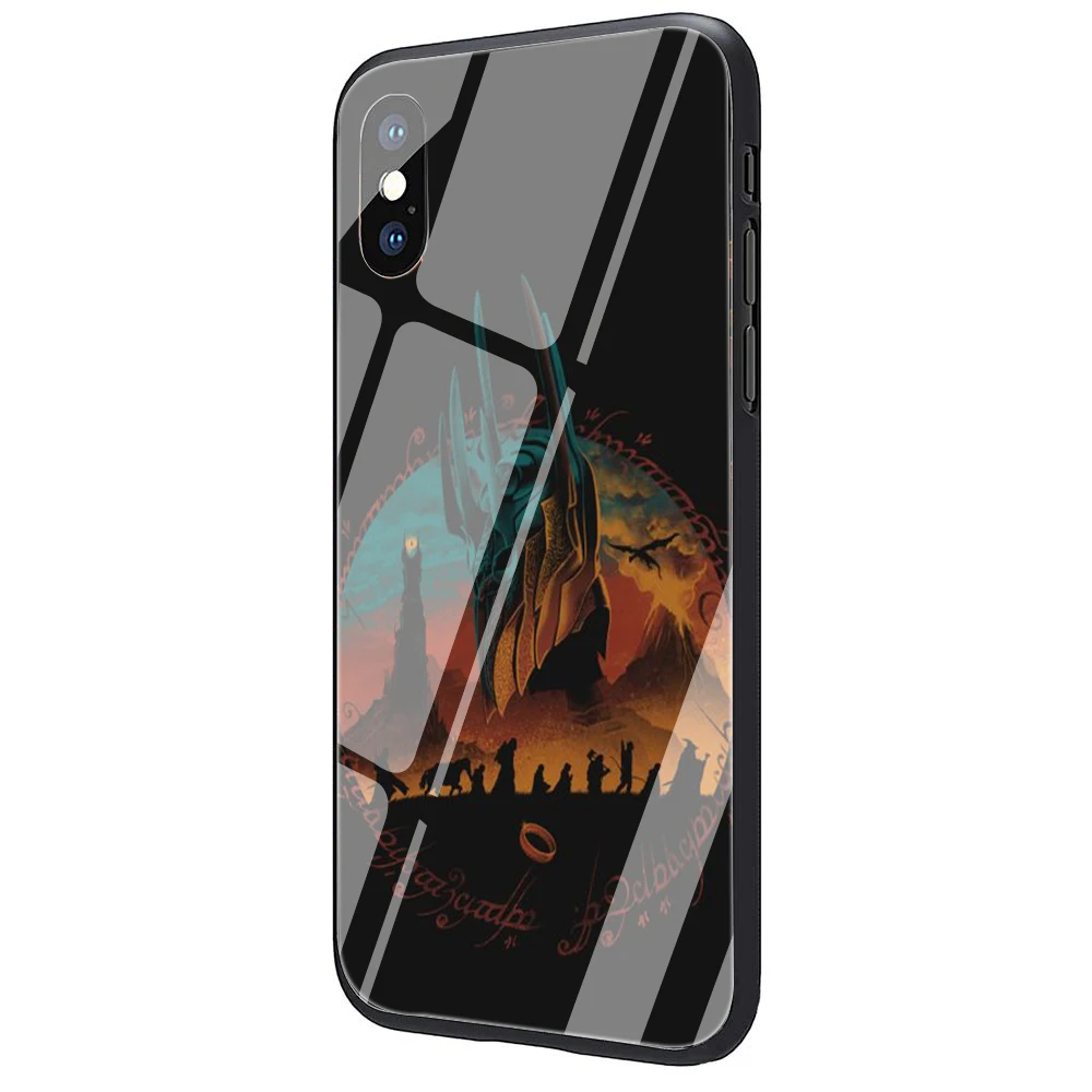 G3 EWAU Властелин колец закаленное стекло чехол для телефона чехол для iPhone 5 5S SE 6 6s 7 8 Plus X XR XS 11 Pro Max - Цвет: G3