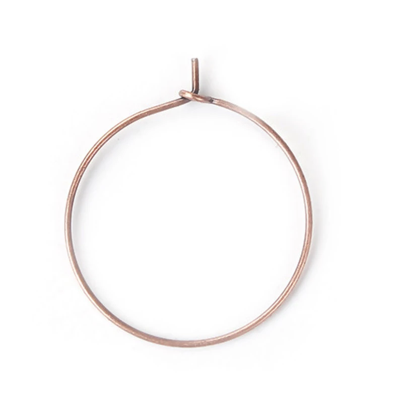 100 Antique Bronze Wine Glass Charm Rings 29mm Earring Hoops Copper metal ring 100 Antique Bronze Wine Glass Charm Rings 29mm Earring Hoops Copper metal ring