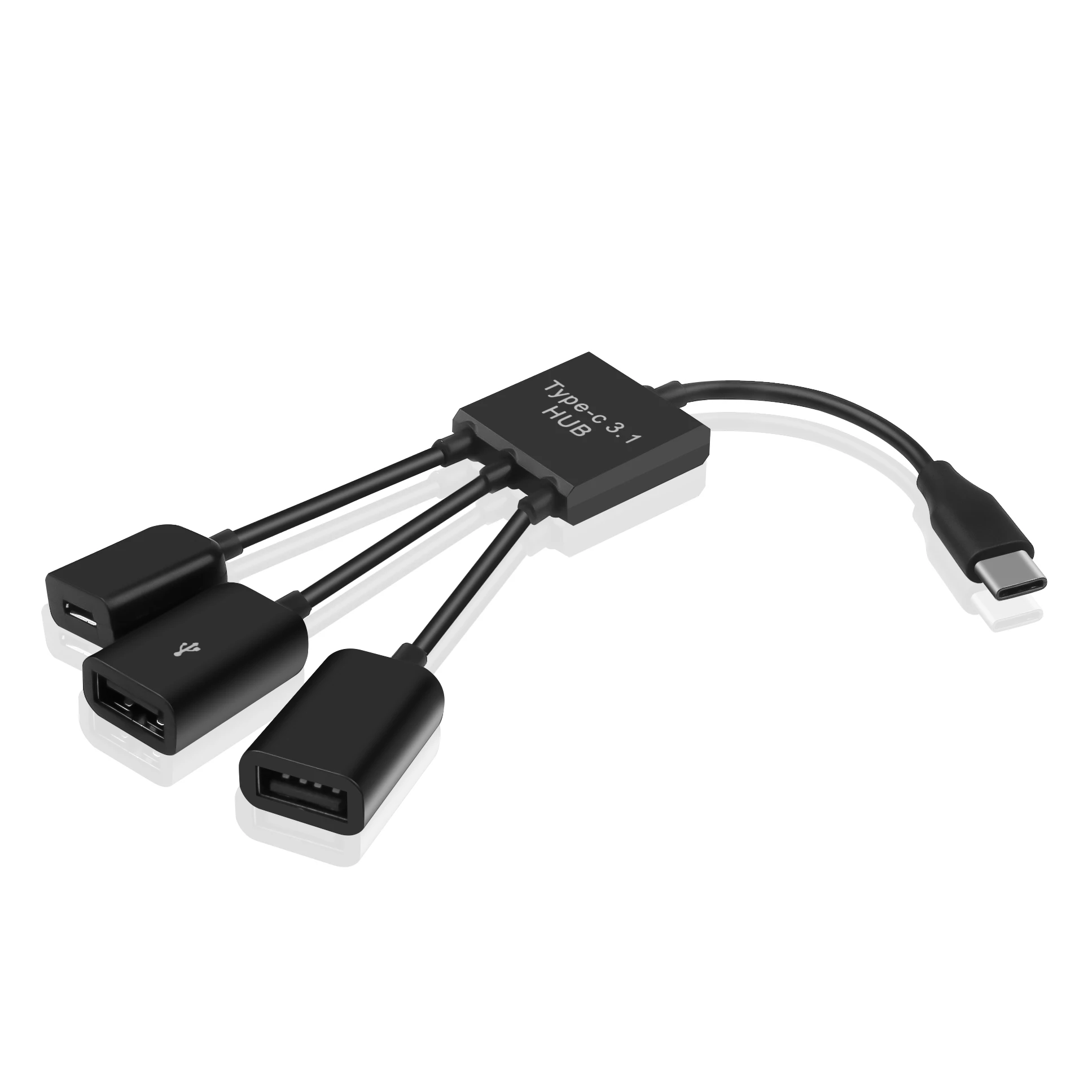 KEBIDU type-C USB зарядное устройство с адаптером концентратор Кабельный разъем USB 3,1 type C концентратор до 2/3 USB 2,0 порт и 1 микро концентратор usb-порт