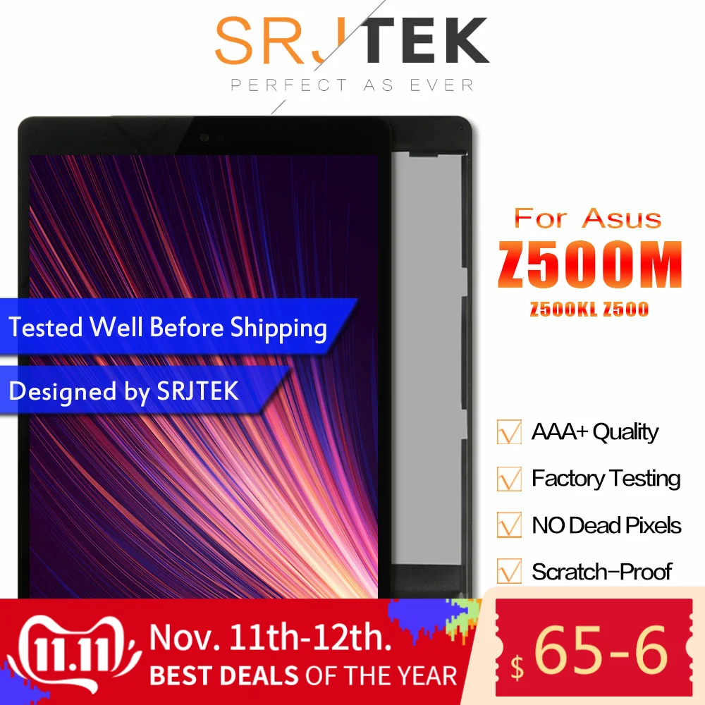 SRJTEK для ASUS ZenPad 3S 10 Z500M P027 Z500KL P001 Z500 ЖК дисплей матрица сенсорный экран дигитайзер