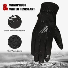 Мужские и женские спортивные перчатки, зимние теплые перчатки с тонкой теплой подкладкой для велоспорта, кемпинга, пешего туризма, вождения, рыбалки, альпинизма, катания на лыжах