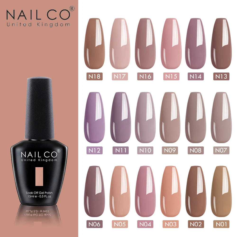 Гель-лак для ногтей NAILCO телесного цвета 47 цветов гибридные Лаки красного и