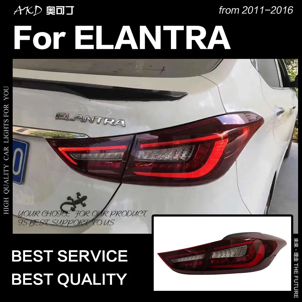 AKD автомобильный Стайлинг для Hyundai Elantra задсветильник s MD светодиодный задний