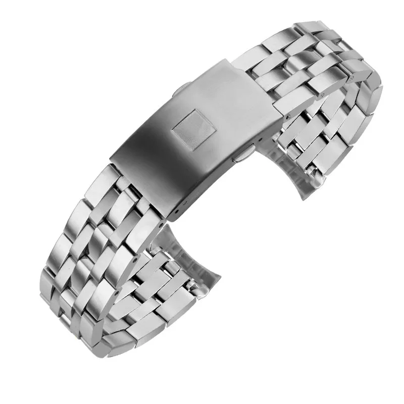 ALL SILVER 19 мм, 20 мм, ремешок для часов, мм для Tissot PRC200 T17 T461 T014430 T014410 T019 T055 ремешок для часов Запчасти Браслеты нержавеющей стали - Band Color: ALL SILVER