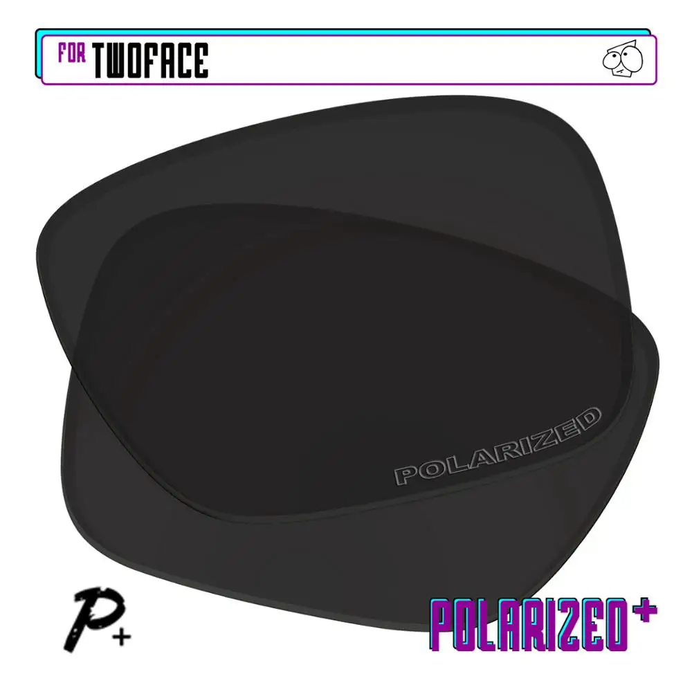 Ezsostituisci Lenti Di Ricambio Polarizzate Per-Occhiali Da Sole Oakley Twoface-Nero P Plus