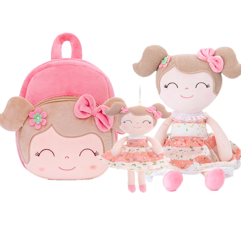

NEW! Gloveleya Plush Dolls 3D Cartoon School Bag Spring Girl Plush Backpacks school