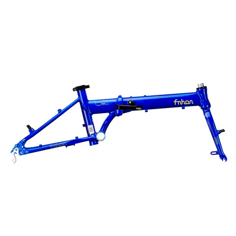 black frame fork Fnhon Zephyr сплав 6061 Складная велосипедная рама вилка 1" 305 349 V тормозная рама для велосипеда запчасти - Цвет: black frame fork