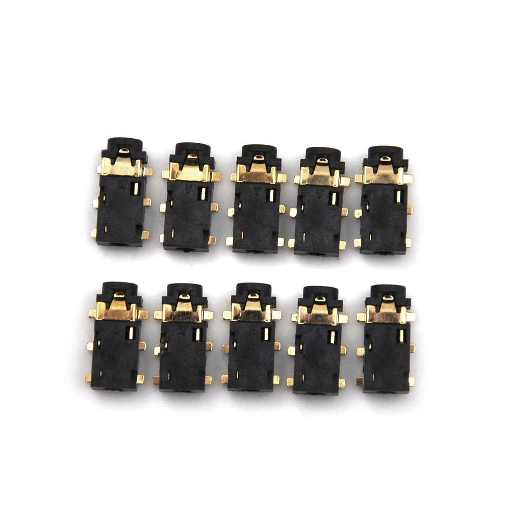 

10pcs/lot 2.5mm Female Audio Connector 6 Pin SMT SMD Stereo Headphone Jack Socket PJ-242