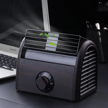 

Air Cooling Fan Mini Fan Air Conditioning Fan Summer Cool Soothing Wind Portable Air Conditioner Double turbine leafless fan