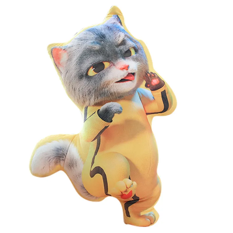 3 65 см кунг-фу кошка мягкие игрушки в виде животных с плюшевой набивкой игрушки подушки банбокитти диван спинка заднего сиденья детские игрушки подарки на день рождения - Цвет: 3