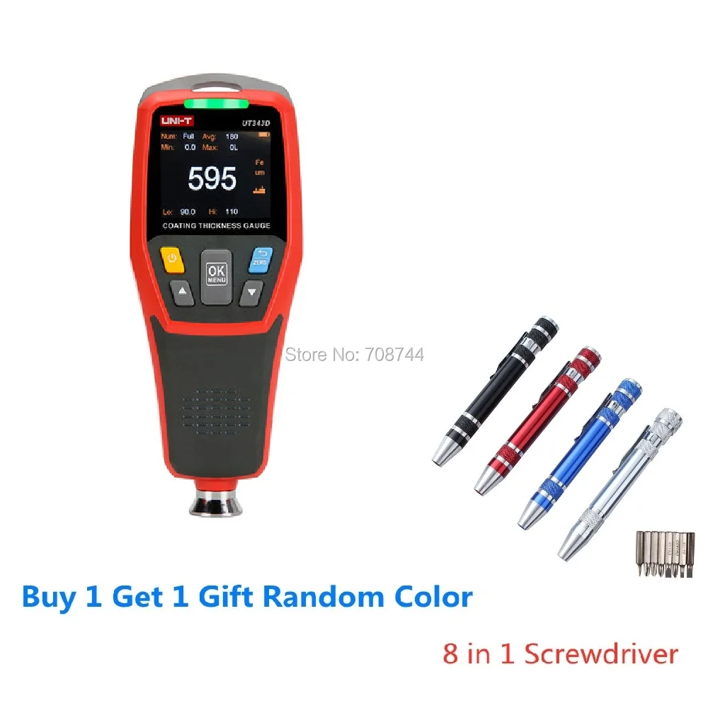 UNI-T UT343D Coating Thickness Gauge 500 Sets Of Data storage / USB Transmission |
