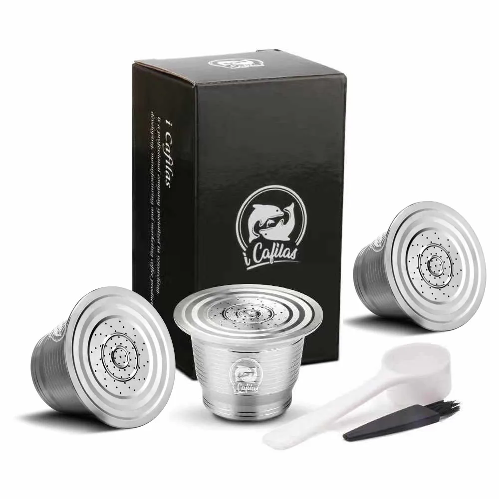 Set 3 Nespresso многоразовая кофейная капсула Pod фильтр из нержавеющей стали dolcegusto кафе Cafeteira Nestle кофемашина reutisavel - Цвет: Set 3