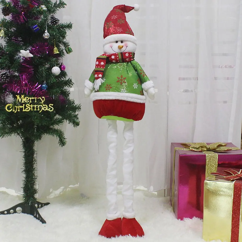 

Christmas kids Gift telescopic doll Santa snowman Christmas toys for Kids Christmas window Home decoration