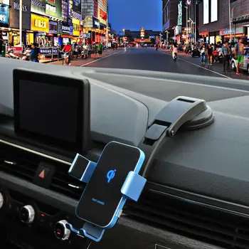 

New Qi car wireless charger,coil induction wireless charging bracket,for Iphone 1/pro max/X/XR Galaxy S10 S9 S8 And all Qi phone