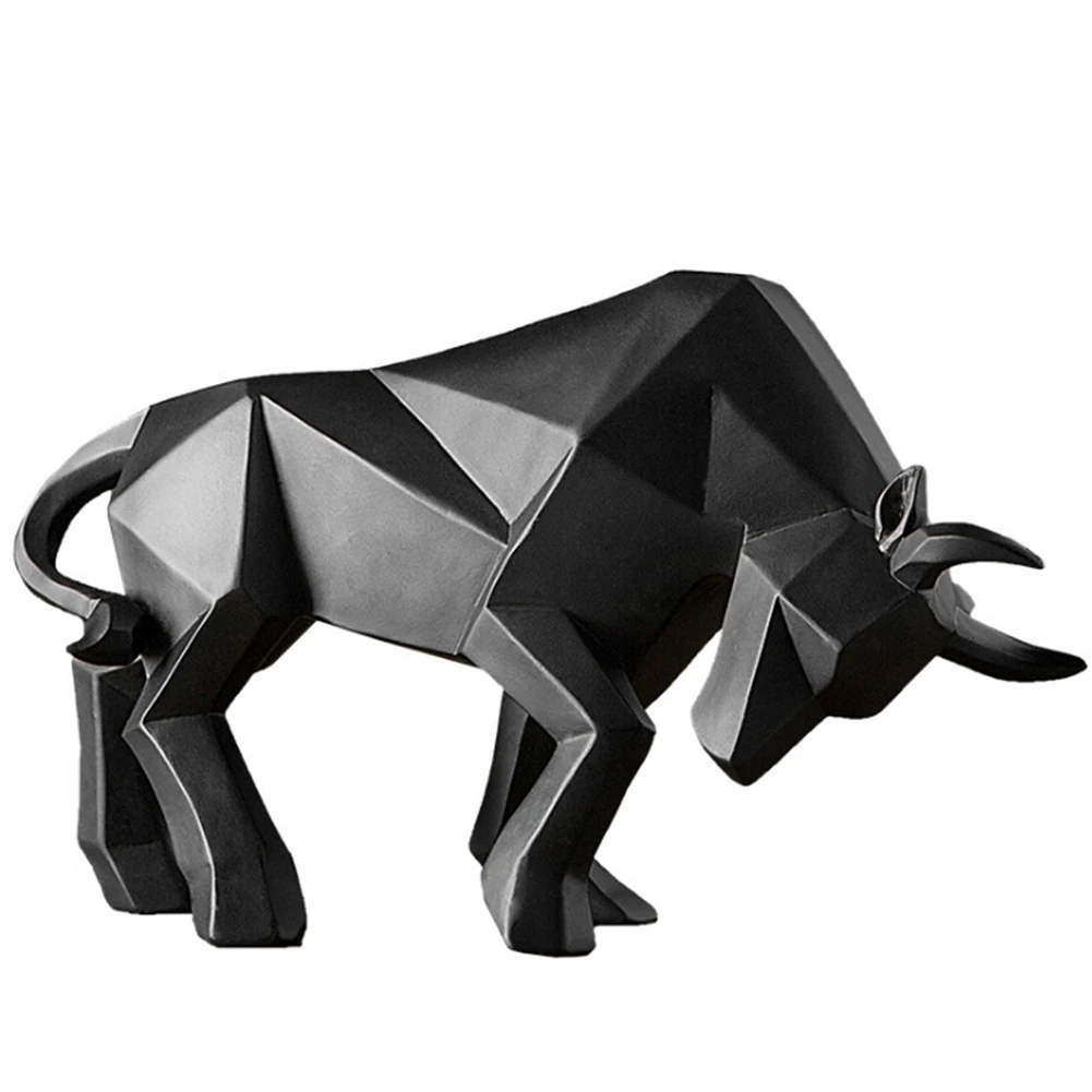 

Restaurant Desktop Accessories Cafe Morden Cattle Statue Animal Figurines Ox Ornament Hotel Bull Sculpture Home Decoration