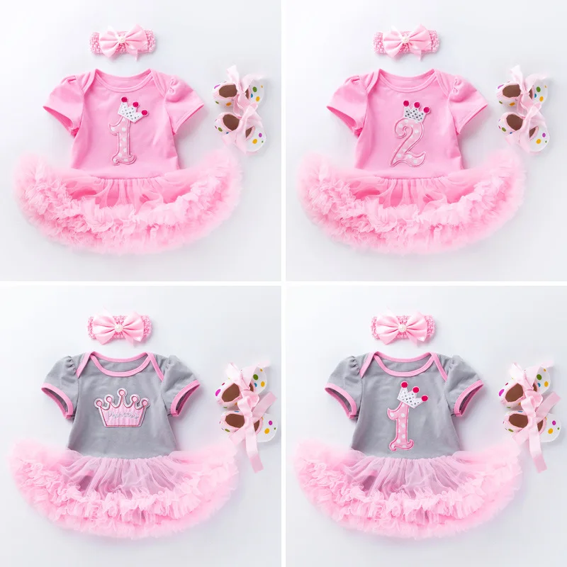 

Hand Made Baby Girl 1 2 Years Birthday Party Tutu Bodysuit Pink Princess Style Fashion Infant Bodysuit Infant Cute Onesie