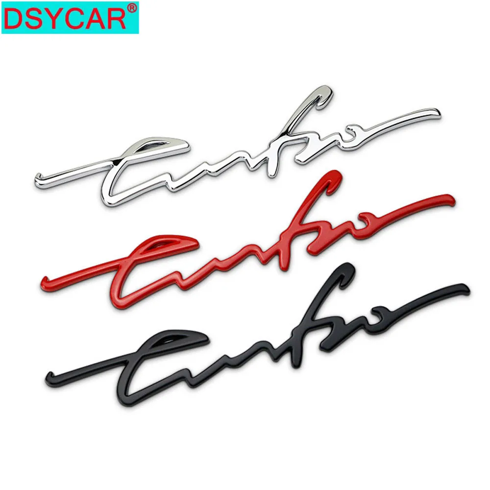

DSYCAR 1Pcs Zinc Alloy Car Metal Chrome 3D Turbo Engine Rear Trunk Emblem Badge