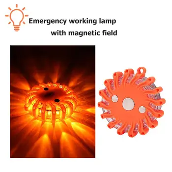 

Warning Light Magnetic 16LED Flashlight Indicator Lamp Emergency Work Lights Lamp Professional Maintenance Flow Lights