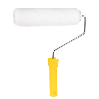 

uxcell Polyester Paint Roller Brush 9" for Household Wall Painting with 4 Wire Cage to paint trim door edging line striping