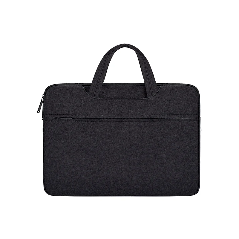 Black Сумка для ноутбука Macbook Air Тетрадь чехол 13/14/15 дюймов Сумка для ноутбука Компьютерные сумки из натуральной кожи Портфели сумка для ноутбука DELL hp Xiaomi - Цвет: Black