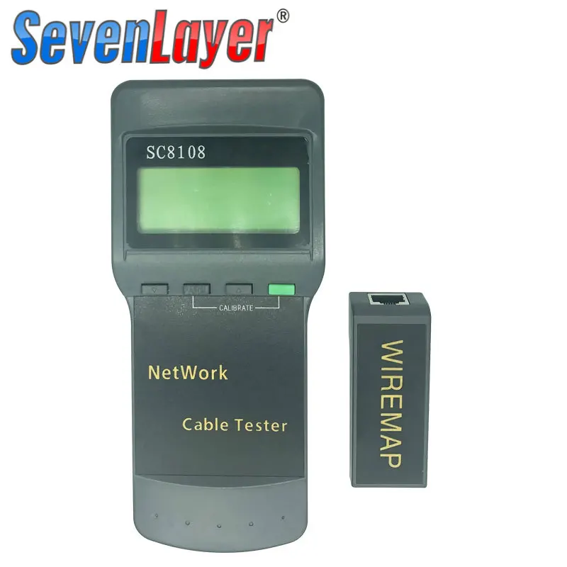 SC8108 Portable LCD Network Tester Meter&LAN Phone Cable Tester & Meter