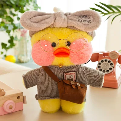1 шт. 30 см LaLafanfan кафе утка плюшевая игрушка мультфильм милый Kawaii утка чучела животных куклы детские игрушки для детей подарки