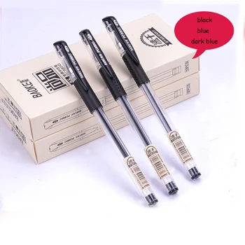 

12pcs/box Gel Ink Pen 0.5mm Quick Drying Black Blue Dark-blue for Choose Bullet Tip Office Gel Pens School Supplies Stationery