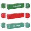Evemodel C8746 1pc HO Scale 1:87 40ft Shipping Container 40' Cargo Box Model Railway Layout 4