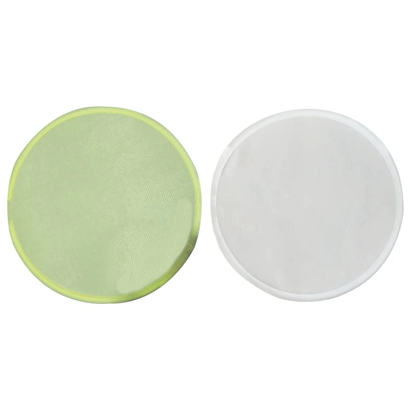 

Fashion-2 Pcs Foldable Round Fan Portable Fan Easy to Use and Take Up No Space - Yellow & White