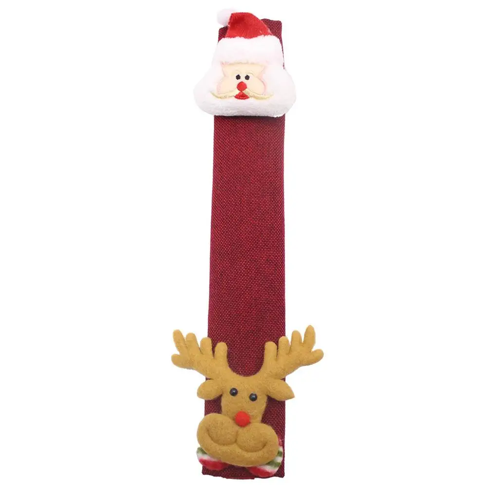 1PC home accessori Refrigerator Door Handle Cover Christmas Decorations Microwave Oven Gloves Refrigerator Gloves Oven Cover FDH - Color: c