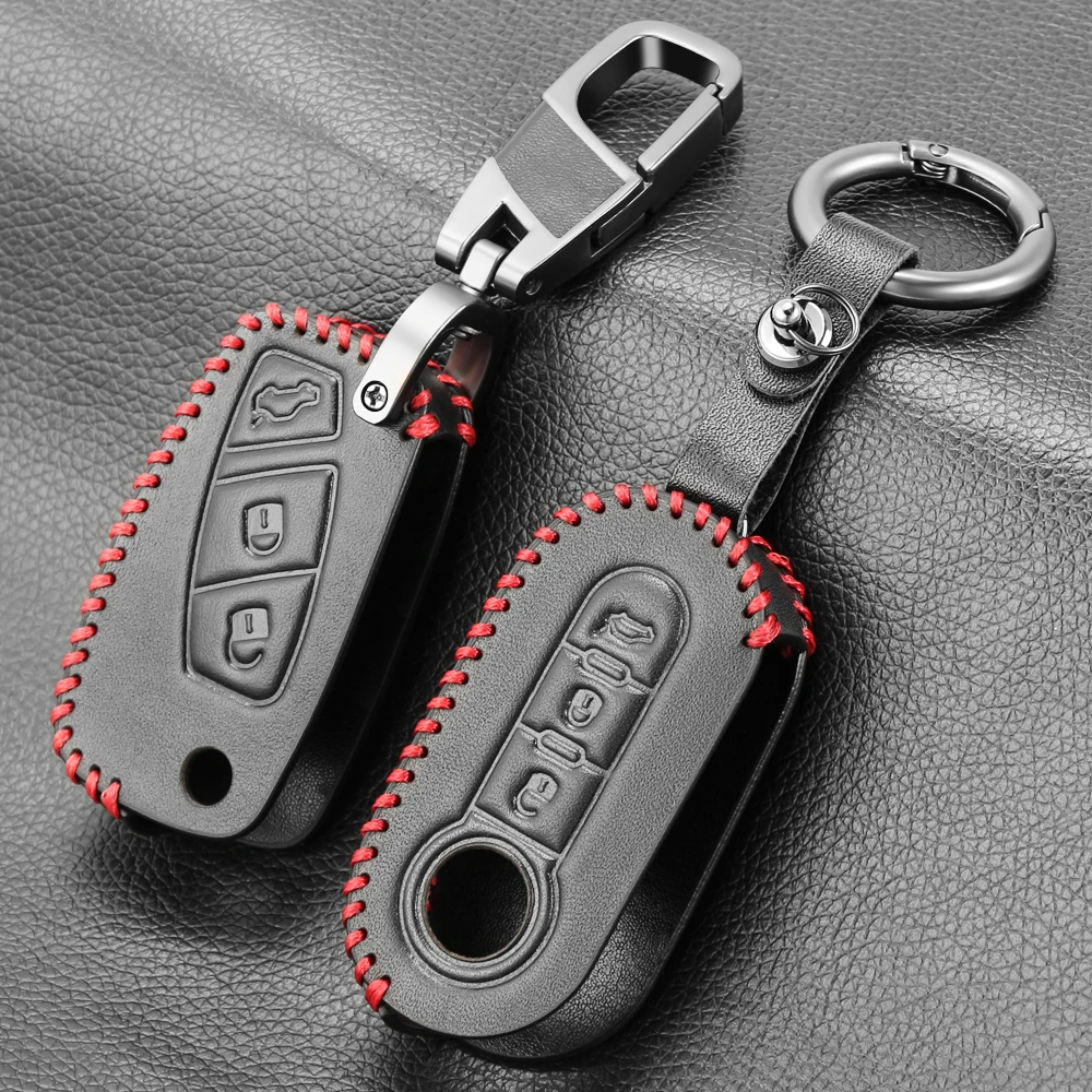 Key Case Car Key Shell For FIAT 500 Panda Punto Bravo Car Alarm 3 Buttons Flip folding Remote Key Shell Cover Holder