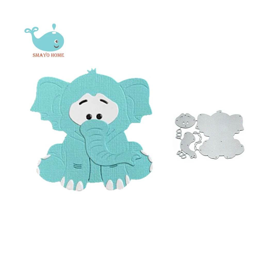 

Animal Elephant Craft Metal Cutting Dies Cut Die Scrapbooking Album Paper DIY Card Decoration Embossing Dies