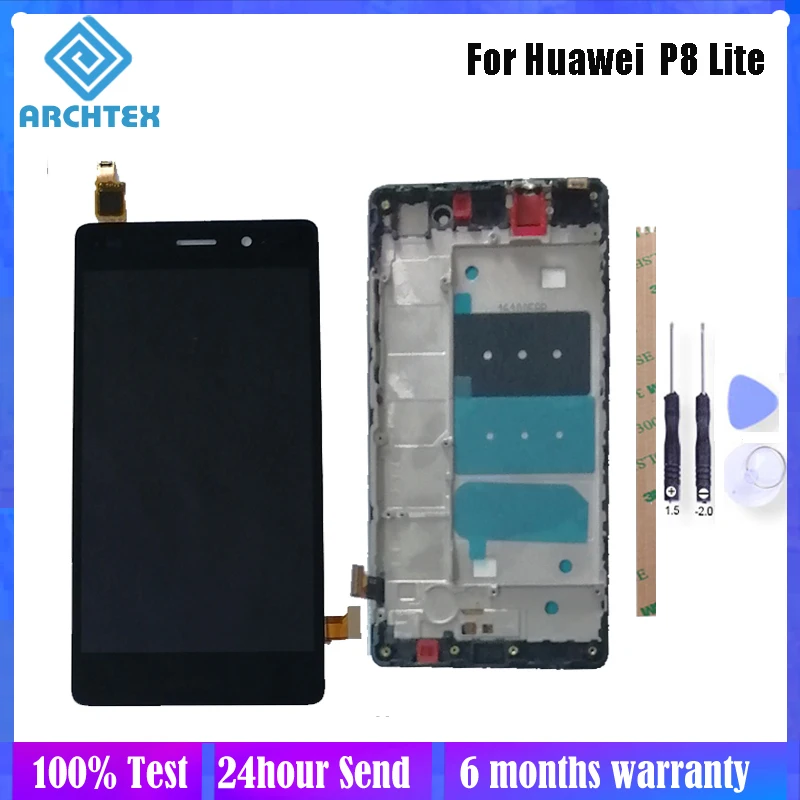 5 0 дюймов для Huawei P8 Lite ALE L21 ЖК дисплей + сенсорный экран с рамкой дигитайзер детали