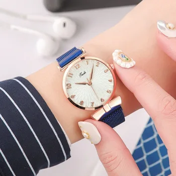 

scale quartz watch the contracted fashion design restoring ancient ways round big dial lazy magnetic clasp watch women