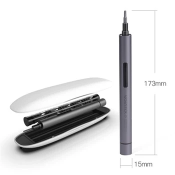 

Pro Mini Electric Screwdriver Rechargeable Cordless Power Screw Driver Kit with LED Light Lithium Battery Operated