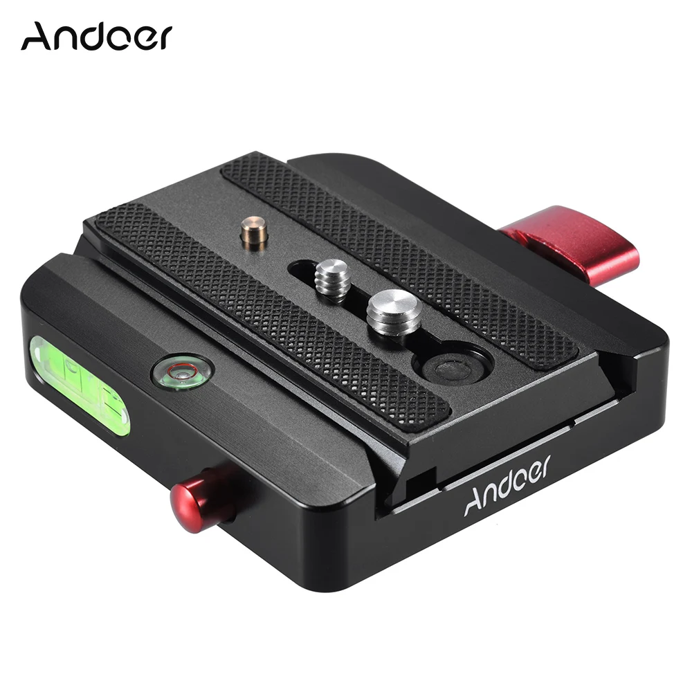 

Andoer Quick Release Sliding Plate Rapid Connect Adapter for Manfrotto Tripod 577 Replacement