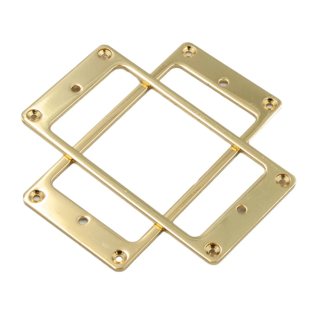 Pack of 2 Flat Humbucker Pickup Mounting Rings for LP Electric Guitar - Golden