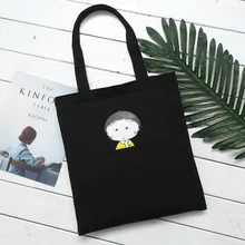 Стиль простой Повседневное мультфильм Сумки-холсты Для женщин корейско-Стиль универсальный большой Ёмкость сумка на плечо, для студентов макияж Misse