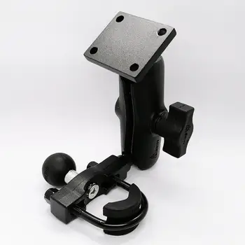 

Motorcycle Brake/Clutch Reservoir Ball Base Handlebar Aluminum Mount with 9CM Double Socket Arm with Standard AMPS Hole Pattern