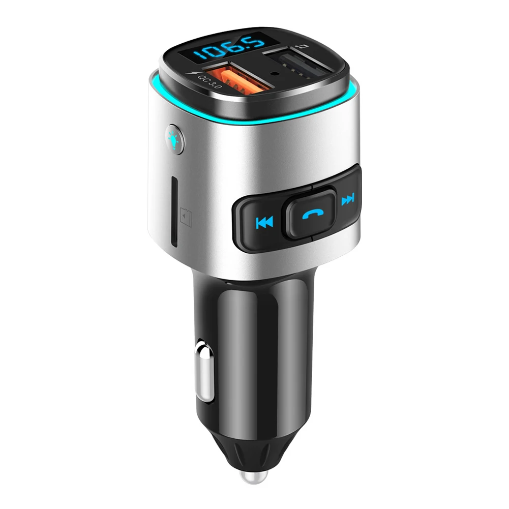 Автомобильный MP3-плеер BC41 MP4 плеер Bluetooth Handsfree автомобильный аудио два порта Быстрая зарядка через usb fm-передатчик радио адаптер DSP